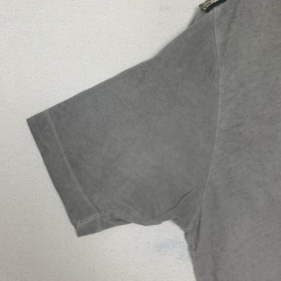 Affliction women's size medium gray tee short sleeve deep v neck y2k bling - Picture 6 of 8
